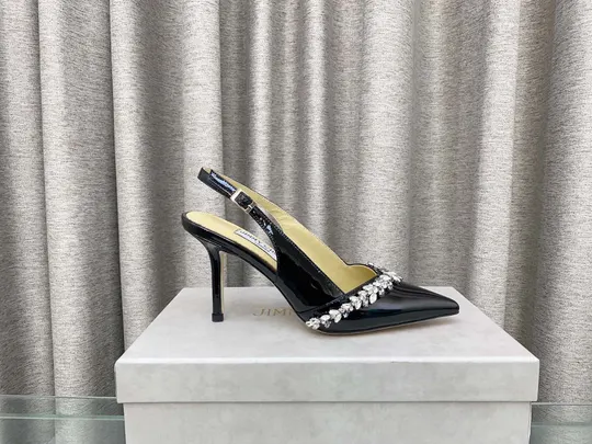 Black Beaded-Vamp Slingbacks — slingbacks style example